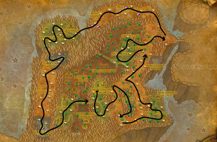 Nightmare Vine farming Shadowmoon Valley